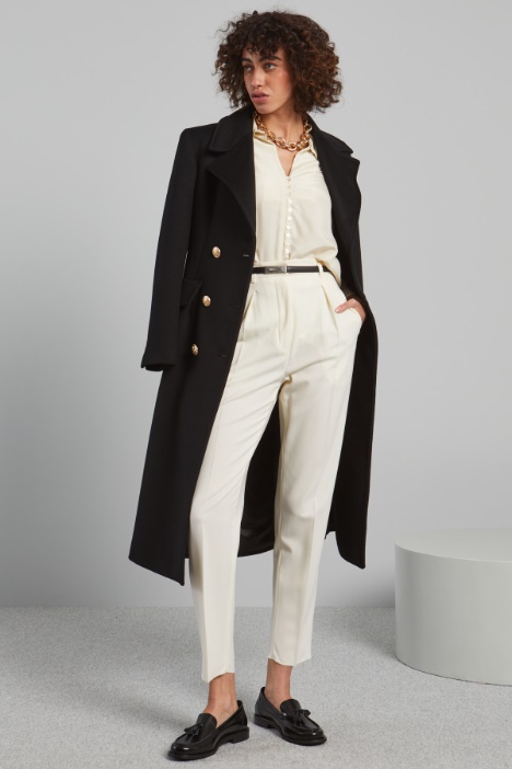Pantalone in saglia di lana - Fashion Market