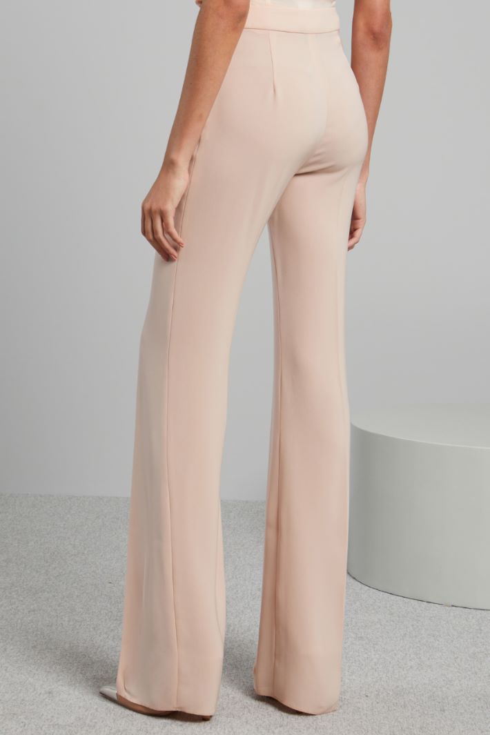 Pantaloni flare in cady - ROSA CIPRIA - Fashion Market - 4
