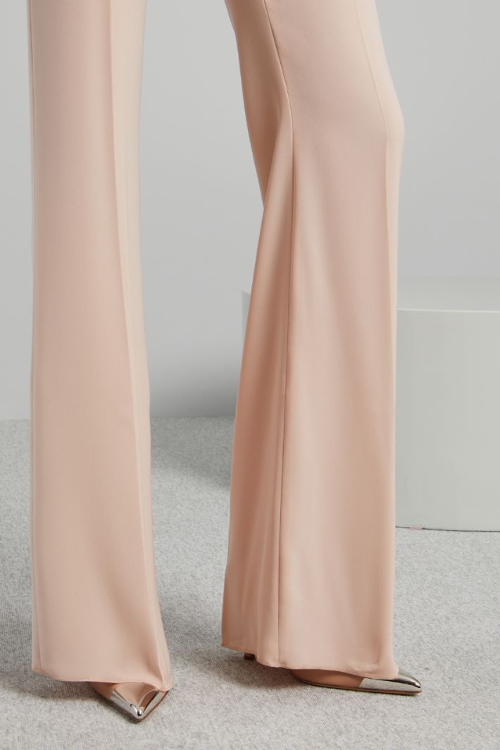 Pantaloni flare in cady - ROSA CIPRIA - Fashion Market - 3