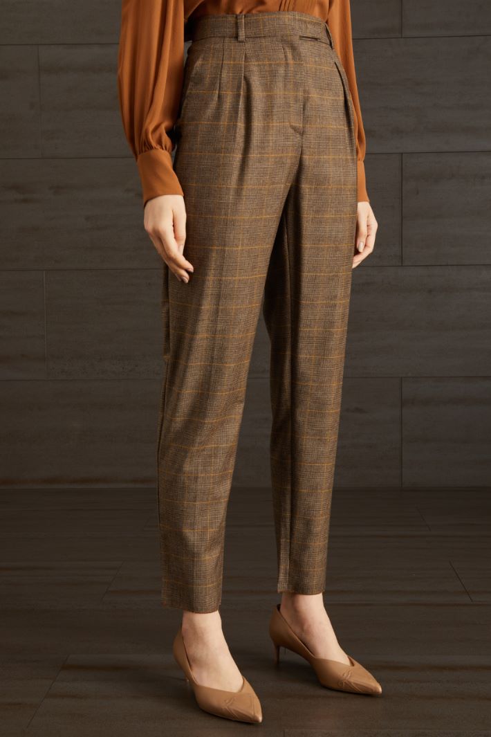 Pantalone in flanella  - CAMMELLO ORO NERO - Fashion Market - 2