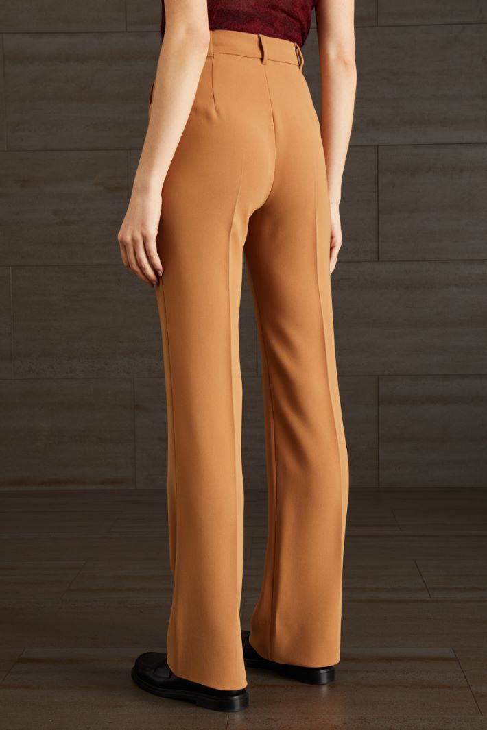 Pantaloni in cady  - CARAMELLO - Fashion Market - 4