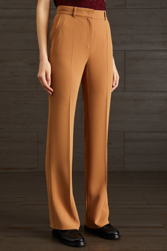 Pantaloni in cady  - CARAMELLO - Fashion Market - 2