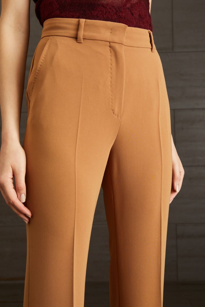 Pantaloni in cady  - CARAMELLO - Fashion Market - 3