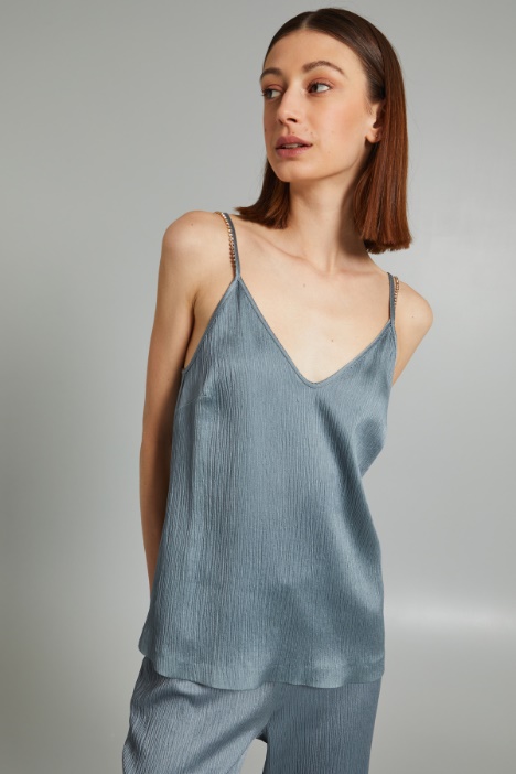Top in creponne di viscosa - Fashion Market
