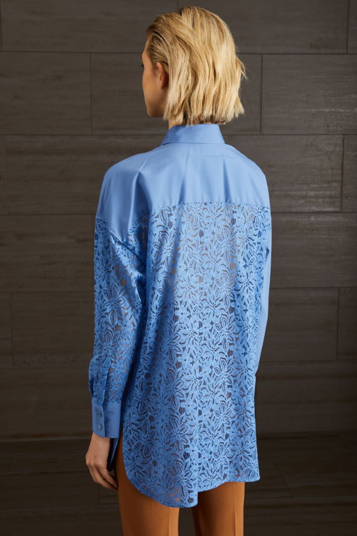 Camicia in cotone  - AZZURRO - Fashion Market - 4