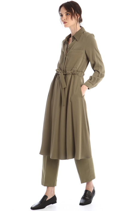 Abito chemisier midi in twill - Fashion Market