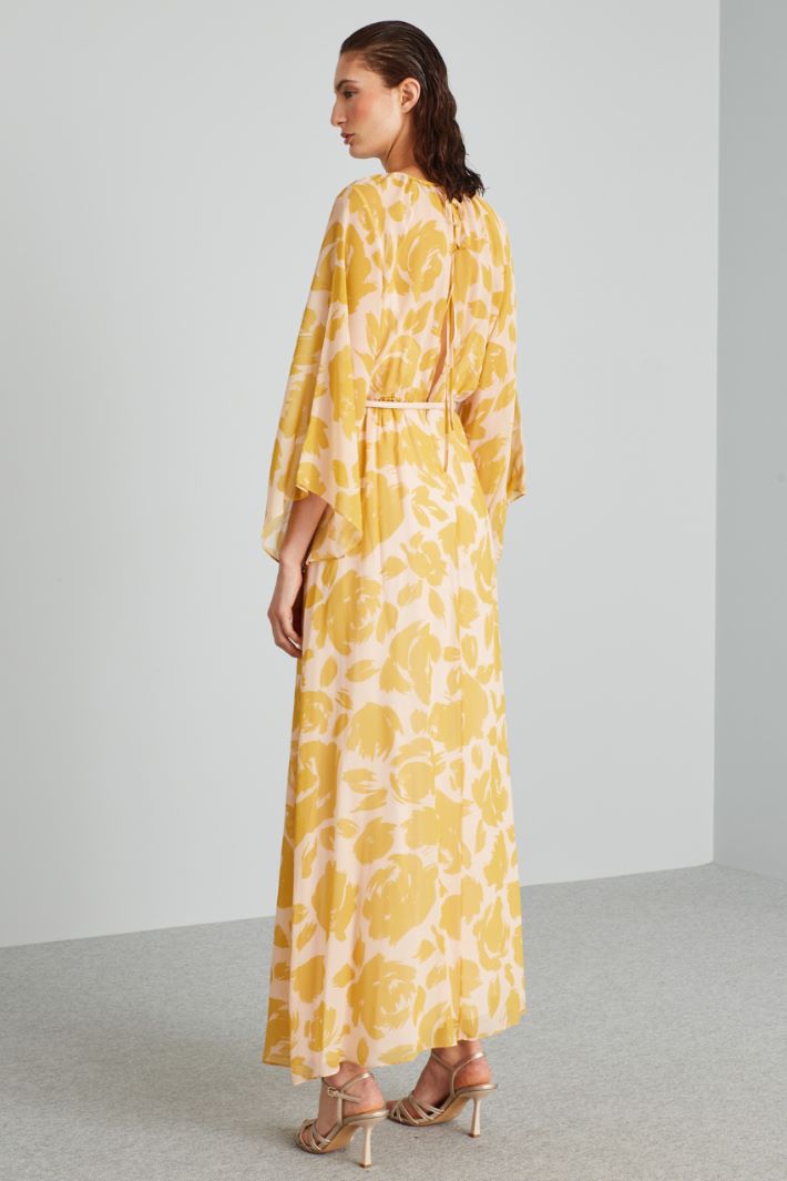 Abito con maniche ampie - SENAPE ROSA CIPRIA - Fashion Market - 4