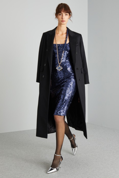 Tubino smanicato con paillettes - Fashion Market