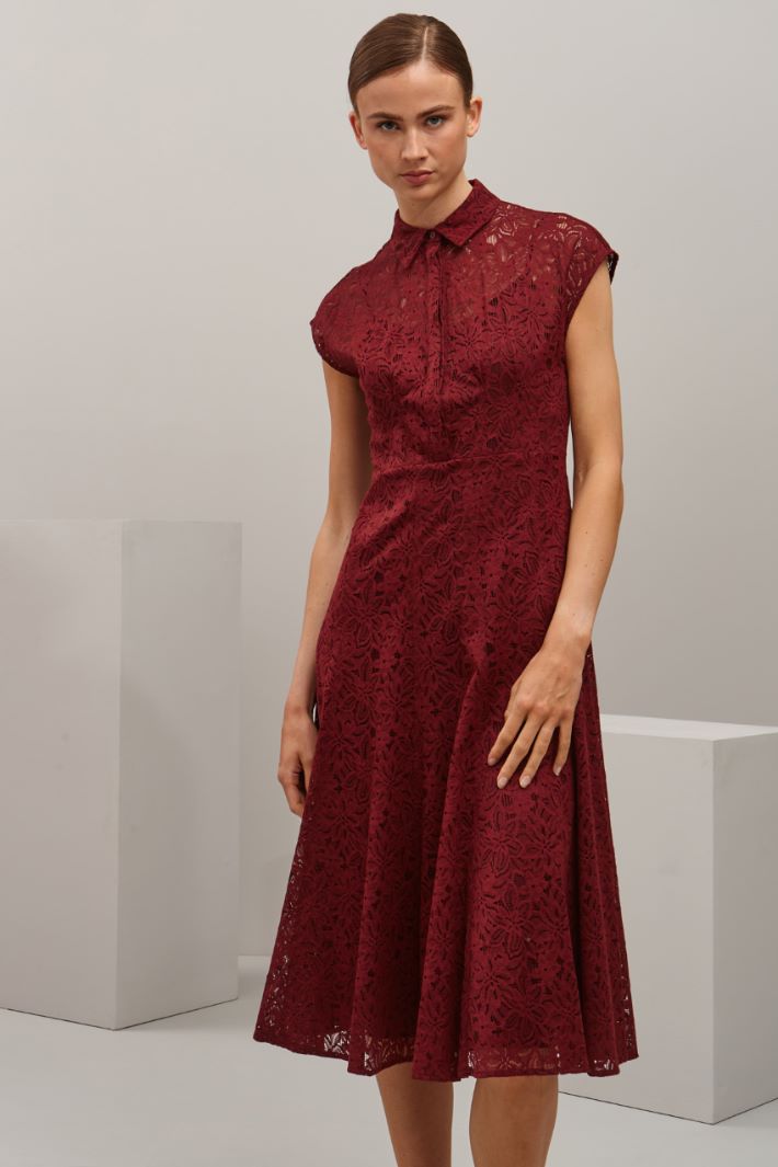 Abito in pizzo - BORDEAUX - Fashion Market - 2