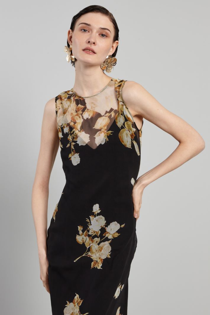 Abito lungo con strascico - NERO ORO - Fashion Market - 3