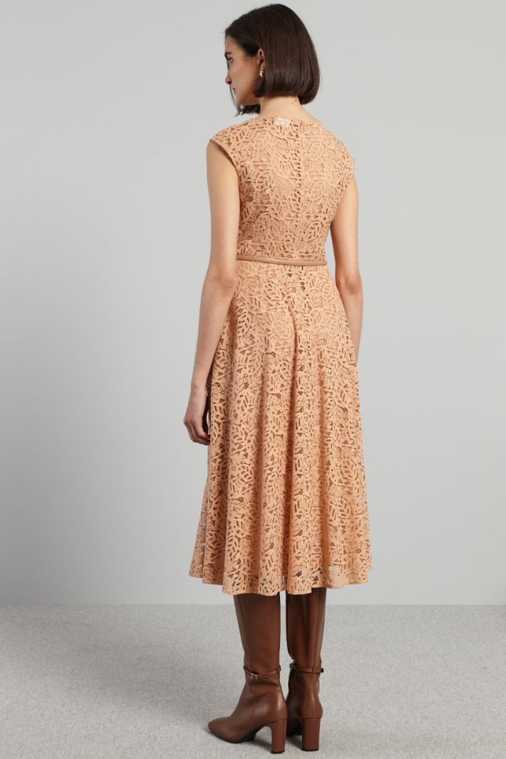 Abito smanicato in pizzo - ROSA - Fashion Market - 4