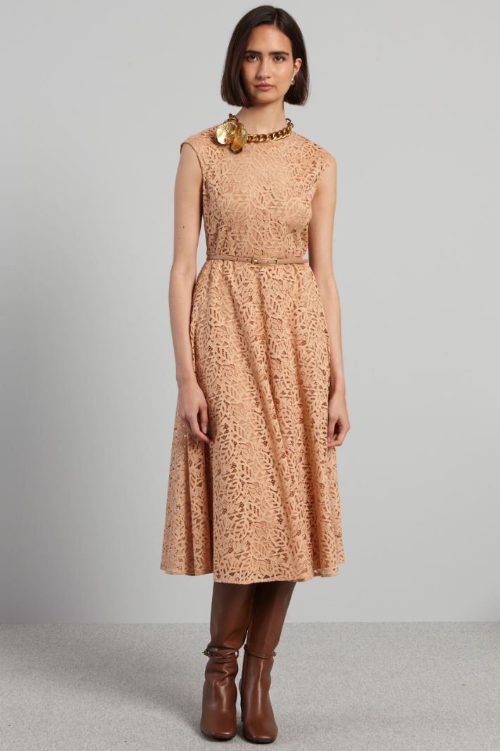 Abito smanicato in pizzo - ROSA - Fashion Market - 2