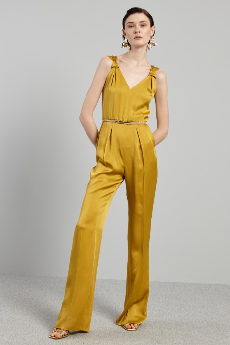 Tuta in enver satin lucido - Fashion Market