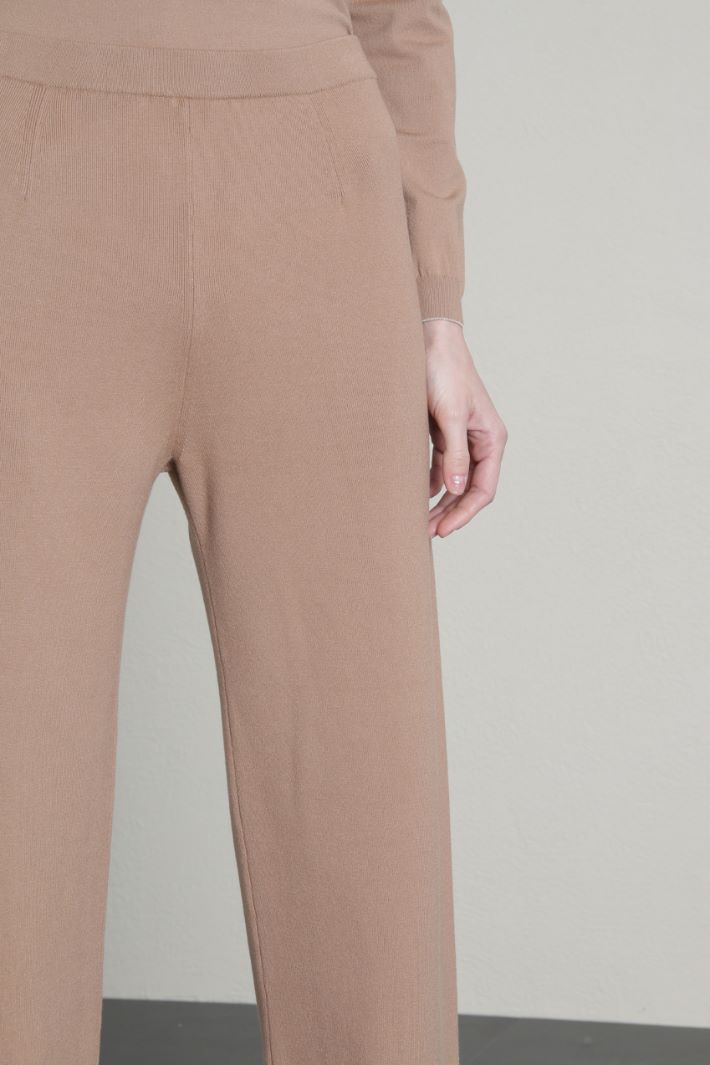 Pantaloni morbidi in jersey - CAMMELLO - Fashion Market - 3