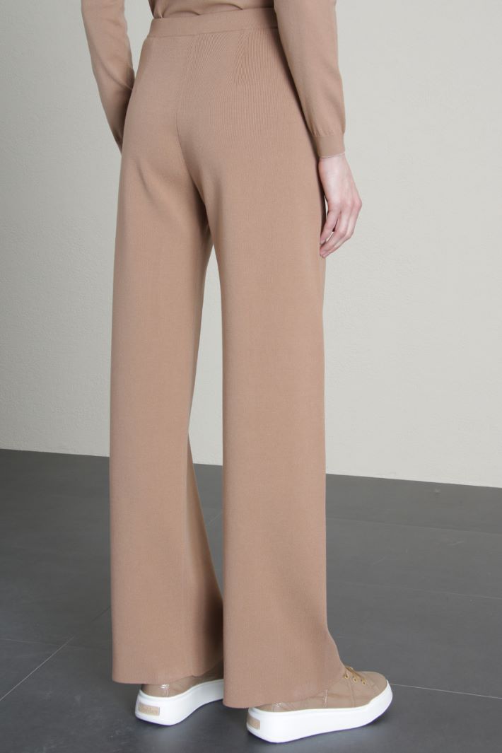 Pantaloni morbidi in jersey - CAMMELLO - Fashion Market - 2