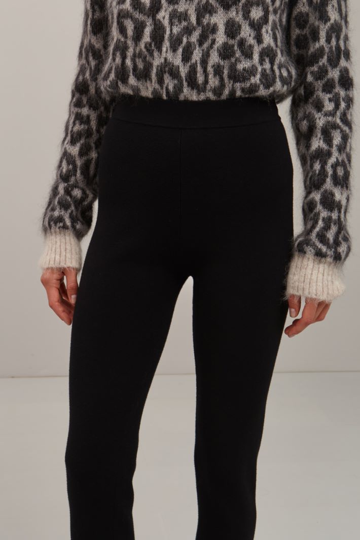 Leggings in viscosa - NERO - Fashion Market - 3