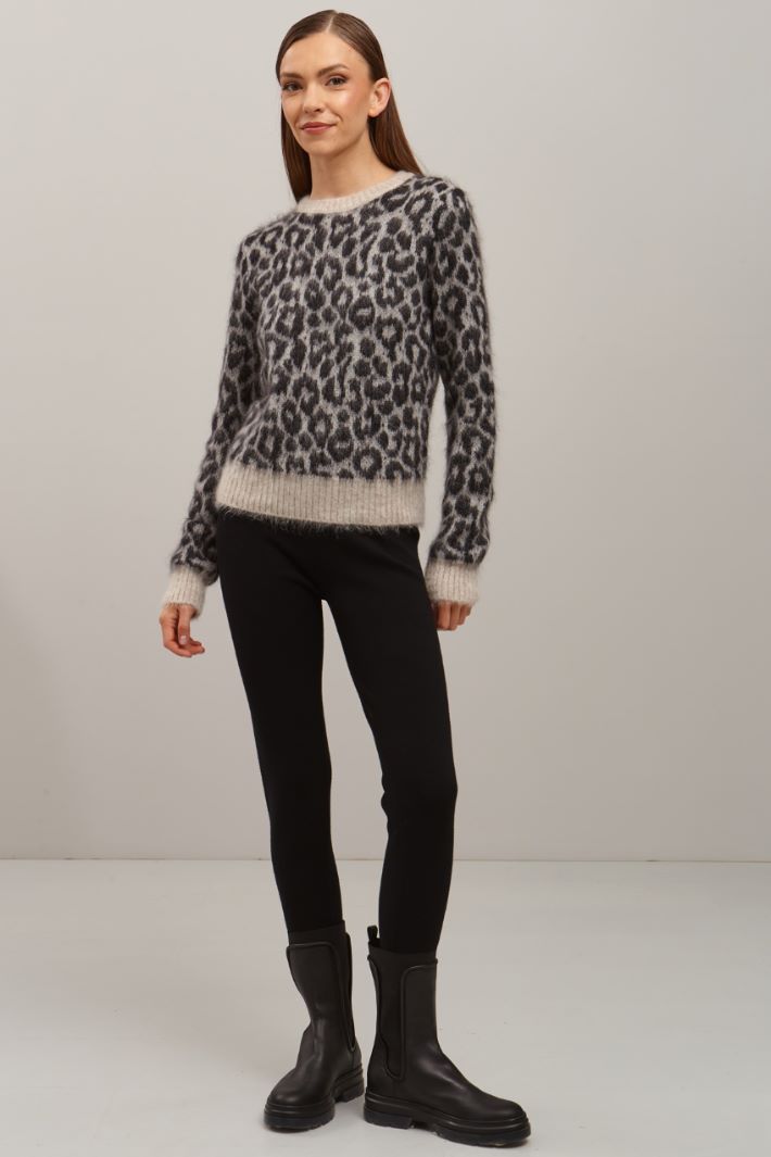 Leggings in viscosa - NERO - Fashion Market
