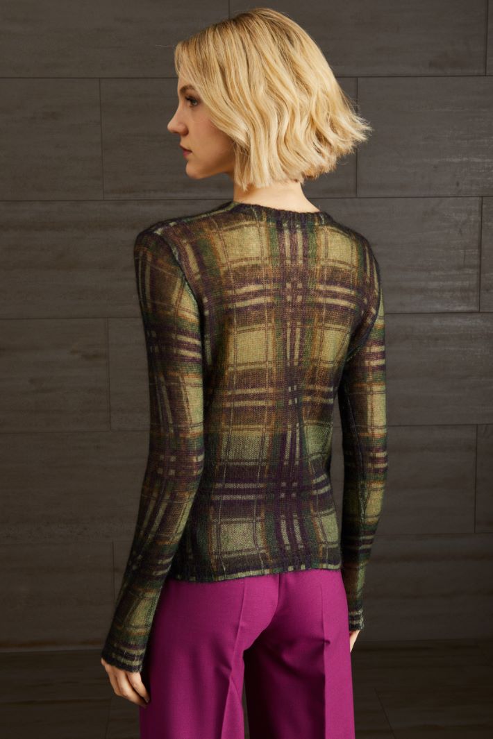 Maglia in mohair - VERDE VIOLA MELANZANA - Fashion Market - 3