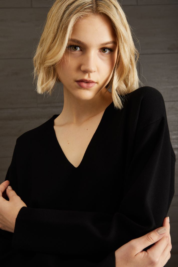Maglia in jersey  - NERO - Fashion Market - 3