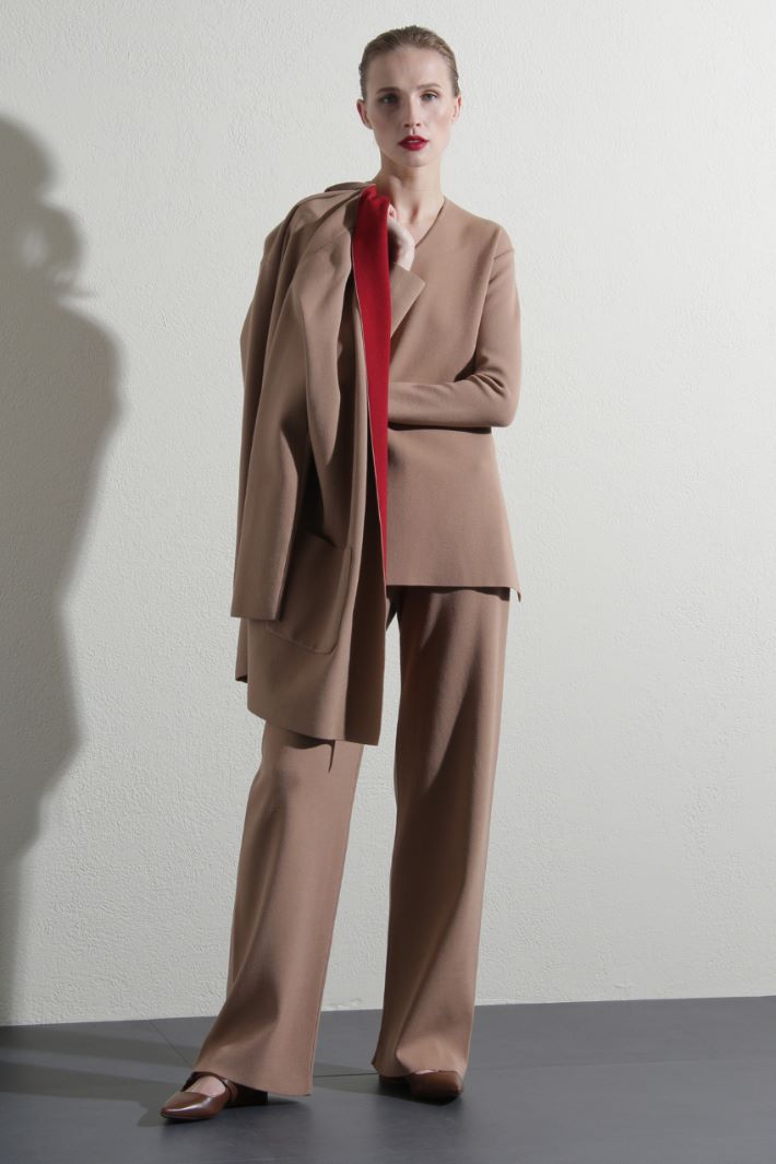 Maglia in jersey compatto  - CAMMELLO ROSSO - Fashion Market - 4