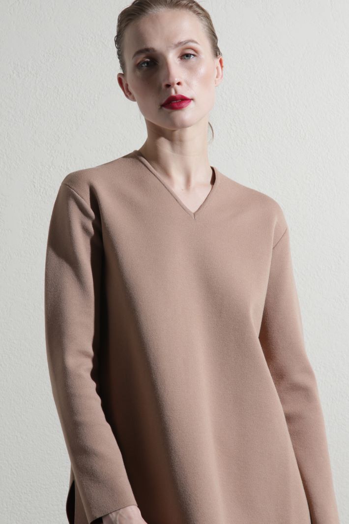Maglia in jersey compatto  - CAMMELLO ROSSO - Fashion Market - 3