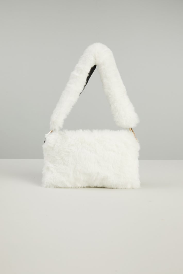 Borsa effetto pelliccia - BIANCO - Fashion Market - 3