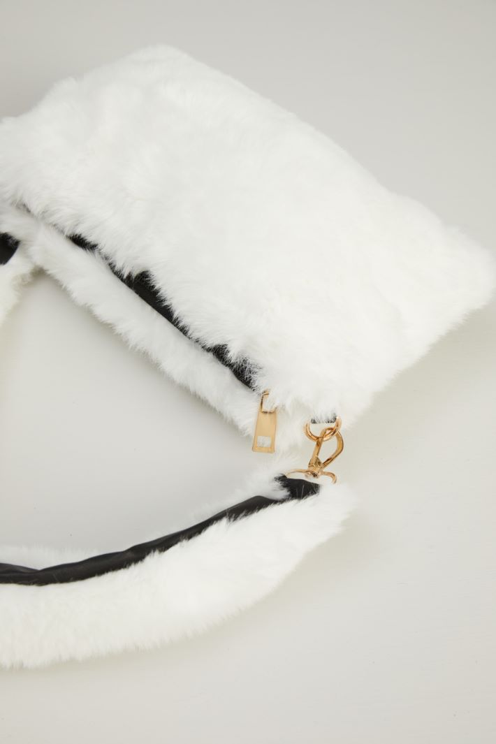 Borsa effetto pelliccia - BIANCO - Fashion Market - 4