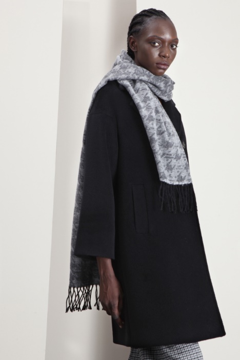 Sciarpa in lana con frange - Fashion Market