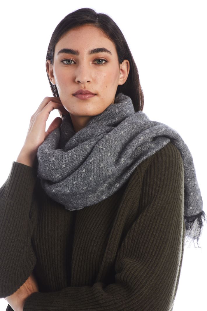 Sciarpa in tessuto jacquard - GRIGIO - Fashion Market - 2