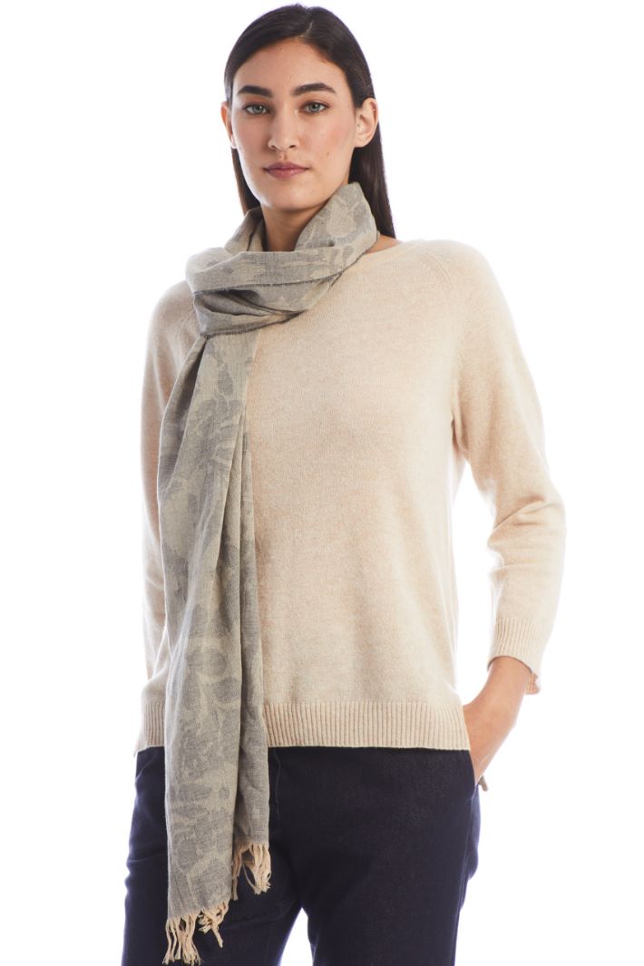 Sciarpa jacquard - GRIGIO BEIGE - Fashion Market - 2