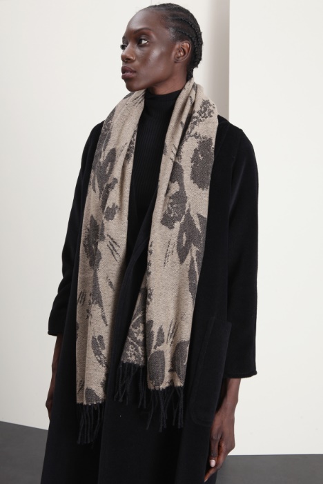 Sciarpa in lana jacquard - Fashion Market