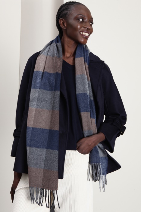 Sciarpa in tessuto tinto filo - Fashion Market