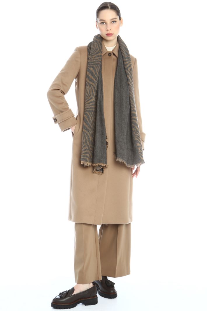 Sciarpa jacquard - CAMMELLO GRIGIO - Fashion Market - 2
