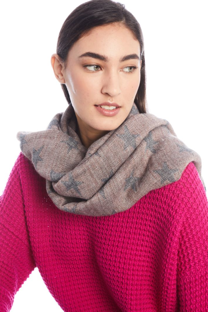 Sciarpa in jacquard di viscosa - ROSA - Fashion Market