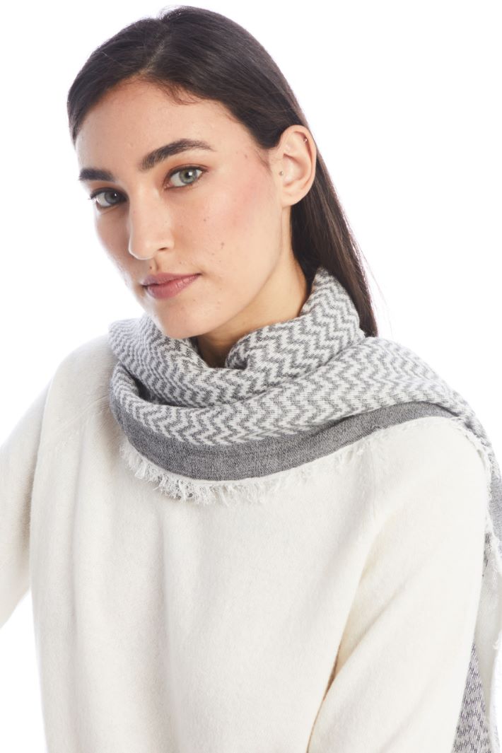 Sciarpa jacquard - GRIGIO - Fashion Market - 2
