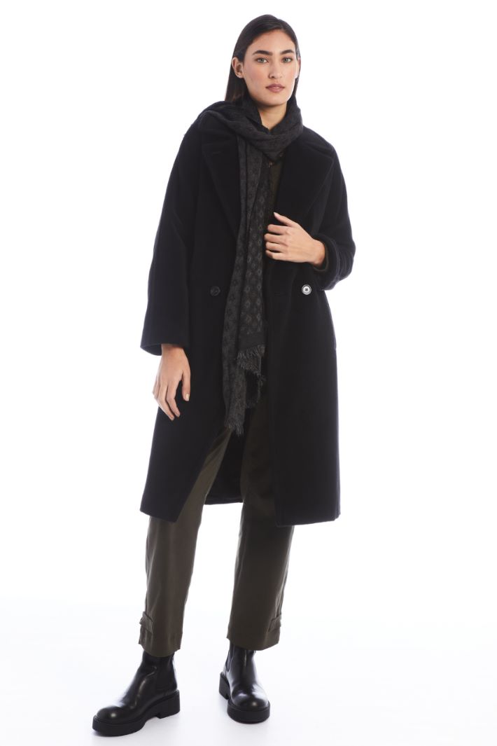 Sciarpa in tessuto jacquard - NERO - Fashion Market - 2