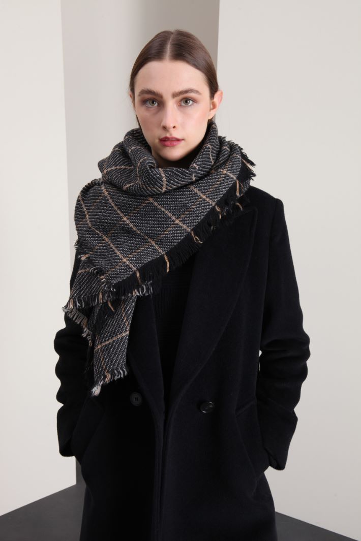Sciarpa in tinto filo - GRIGIO NERO - Fashion Market - 2