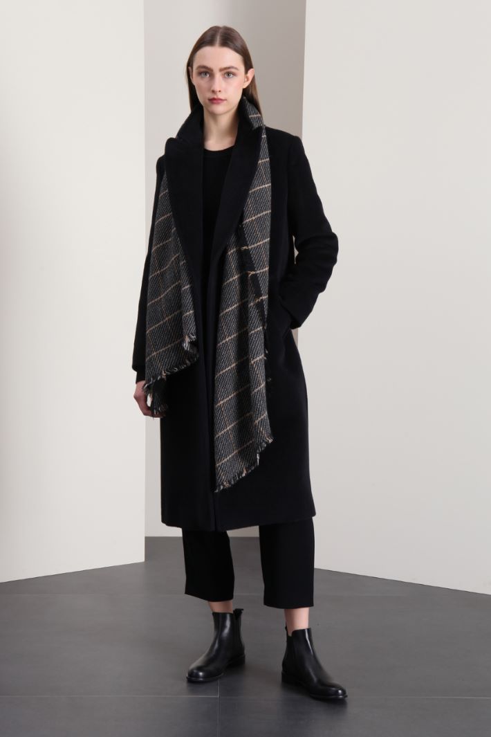 Sciarpa in tinto filo - GRIGIO NERO - Fashion Market