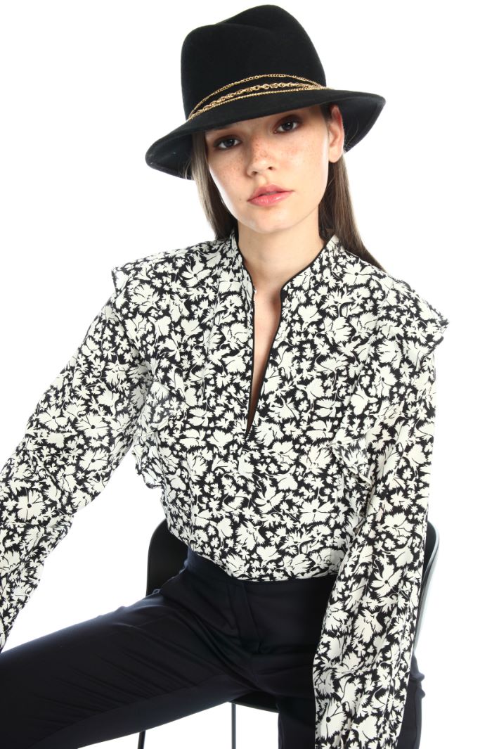 Fedora con micro catene - NERO - Fashion Market