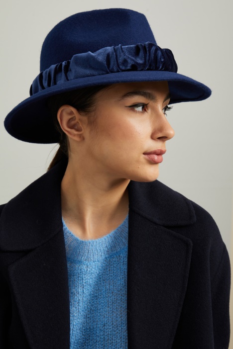 Fedora con nastro in velluto - Fashion Market