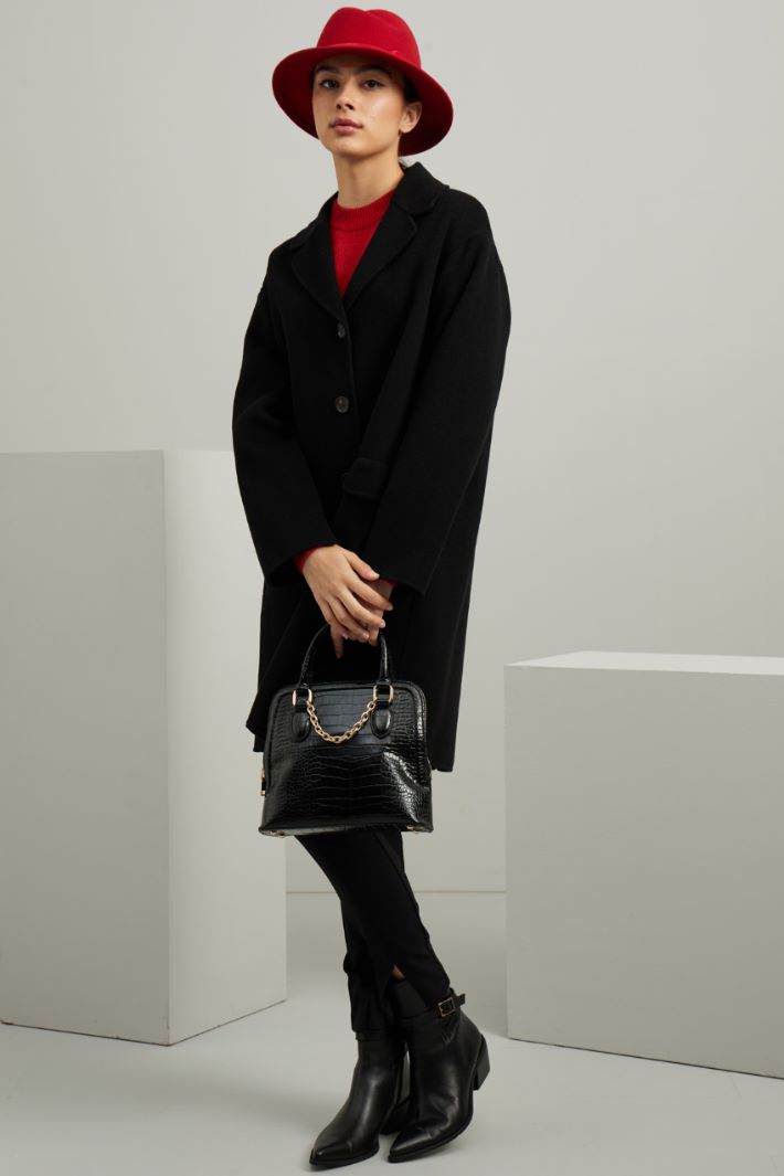Fedora con nastro in velluto - ROSSO - Fashion Market - 2
