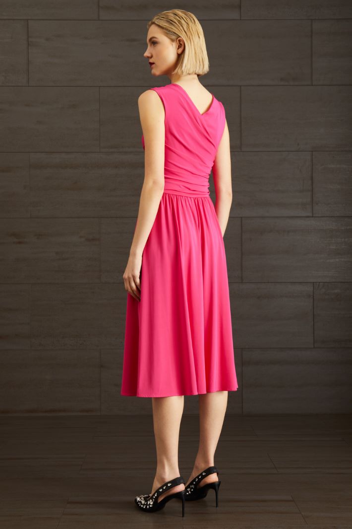 Abito in jersey drappeggiato - FUXIA - Fashion Market - 4