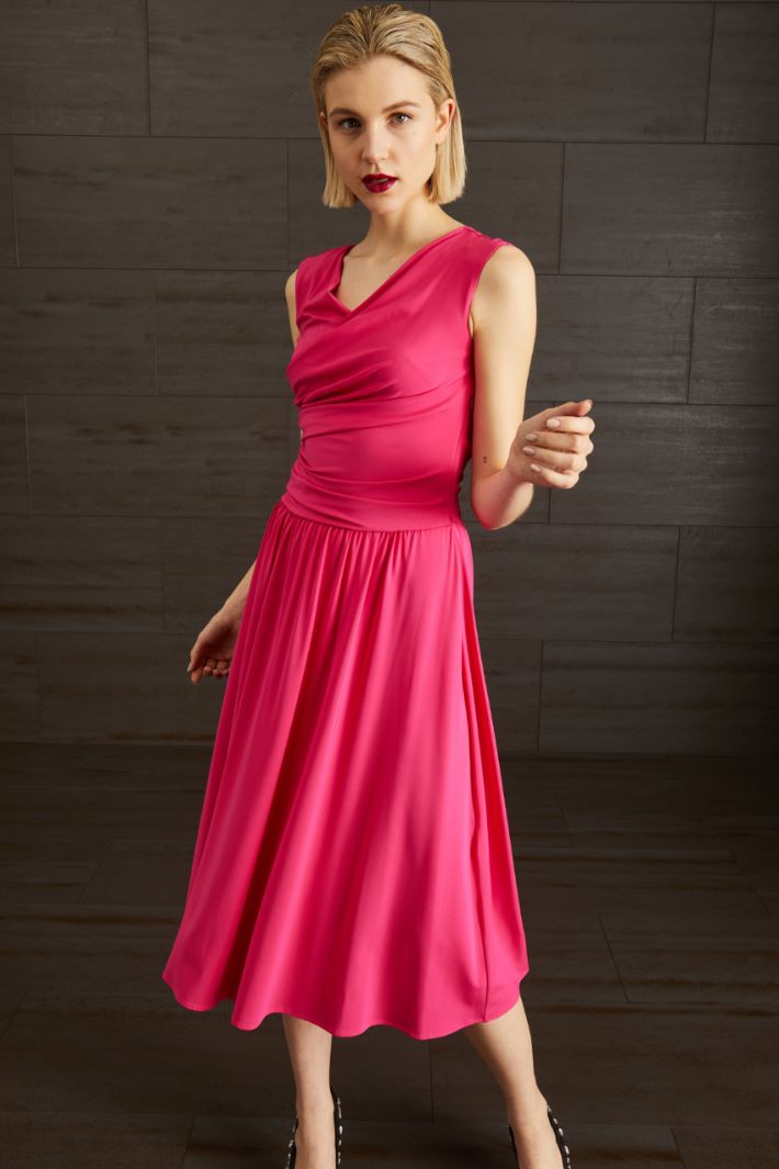 Abito in jersey drappeggiato - FUXIA - Fashion Market - 2