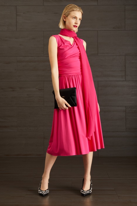 Abito in jersey drappeggiato - Fashion Market