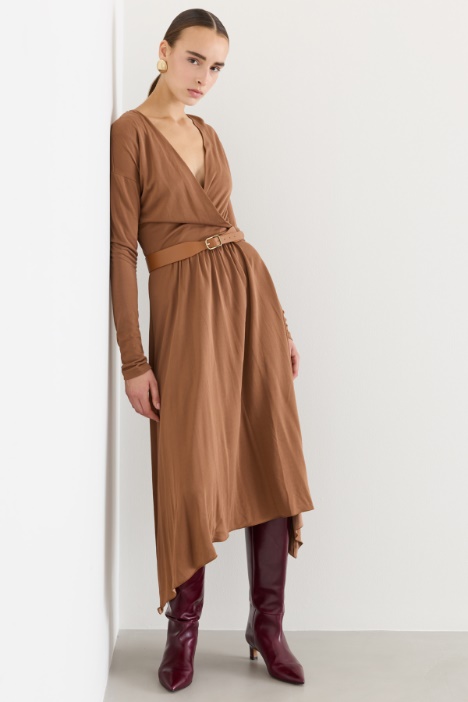 Abito asimmetrico in jersey - Fashion Market