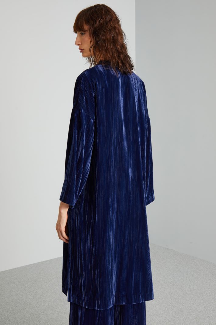 Soprabito in velluto - BLU - Fashion Market - 4