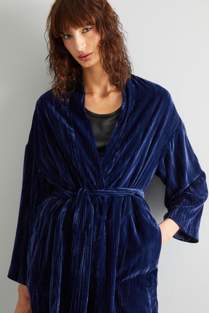 Soprabito in velluto - BLU - Fashion Market - 3