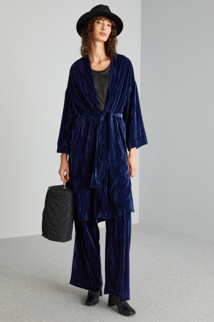 Soprabito in velluto - BLU - Fashion Market