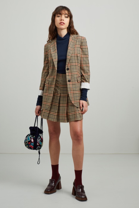 Blazer in tinto filo - Fashion Market