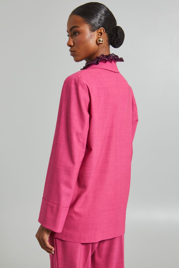 Blazer con tasche applicate - FUCSIA - Fashion Market - 4
